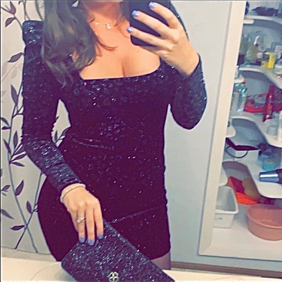 Velvet square neck mini dress Nordstrom - Picture 7 of 8